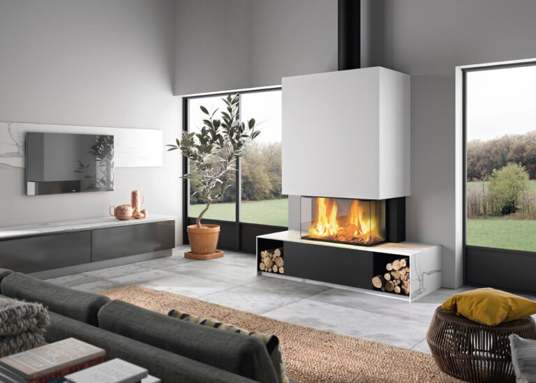 Cheminée contemporaine Fauvel de Cheminées Philippe